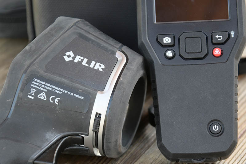 Thermal imaging detector used in home inspections